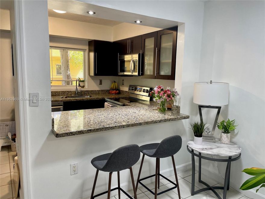 Beautifully remodeled 2/2 in the sought after community of WATERVIEW CONDO. Gorgeously remodeled kitchen and bathrooms, impact glass, tile floors throughout. Enter this lovely unit and call it home immediately. Mr & Mrs Clean live here, you will love the open concept kitchen, with granite counter-tops and brand new Stainless Steel appliances. Huge washer/dryer. One assigned parking space and a lovely community surrounded by friendly neighbors. Looking for an amazing family to love and care for this home! Present offer with 3 months of bank statements, 3 months of employment verification, copy of ID of all adult occupants. 
Water bill not included in the rent.