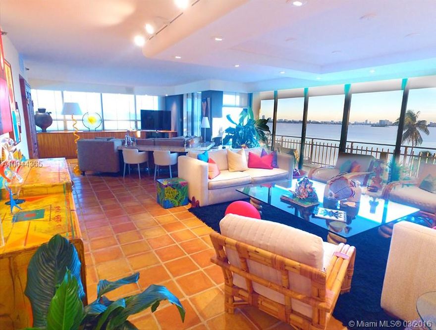 Expansive Bay Views throughout with a perspective that makes you feel as if you're on a cruise ship!. This is the most sought after line in the building. A corner unit, the largest floor plan next to the penthouses, wraparound balcony, huge master suite and large guest bedroom. Originally a 3 bedroom converted into a 2 bedroom, 3 full bath, and a small home office. This magnificent unit boasts many upgrades, a new gorgeous kitchen, plenty of built-ins and the best views of any line in the building!