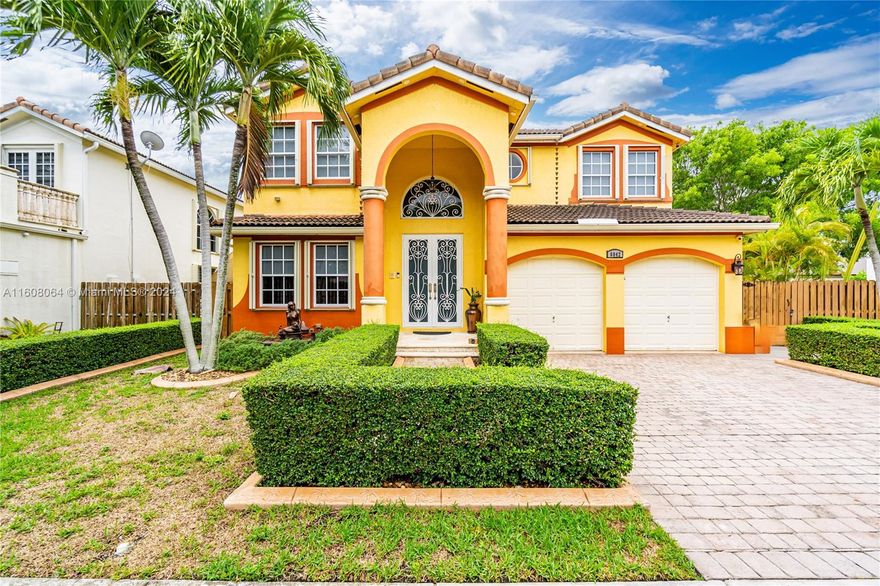 This spectacular corner unit with a stunning lake view features 4 bedrooms and 3 bathrooms. The spacious master suite includes a large bath and walk-in closet, both offering beautiful lake views. The property provides ample space to park an RV or boat. The remodeled kitchen boasts an island and overlooks the lake. There's a room and full bathroom downstairs. The backyard has enough space for a pool and is perfect for storing your boat. Additionally, there's a two-car garage and ample parking space outside. Accordion shutters throughout the house and high impact door. Enjoy breathtaking views and stunning sunsets from this excellently located property with no association fees. Conveniently located near A-rated schools, shopping centers, restaurants, parks, and more. Ready to move in!