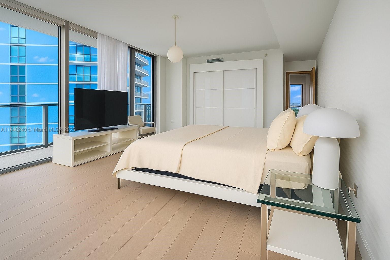 Decorated by a very famous Coral Gables decorator, Spectacular bay views.- fantastic Sunsets. wrap around balcony. Super large Master bedroom. One of a kind apartment. many upgrades. Enjoy all the great amenities that Gran Paraiso offers to their tenants.Call listing agent for an appointment.
