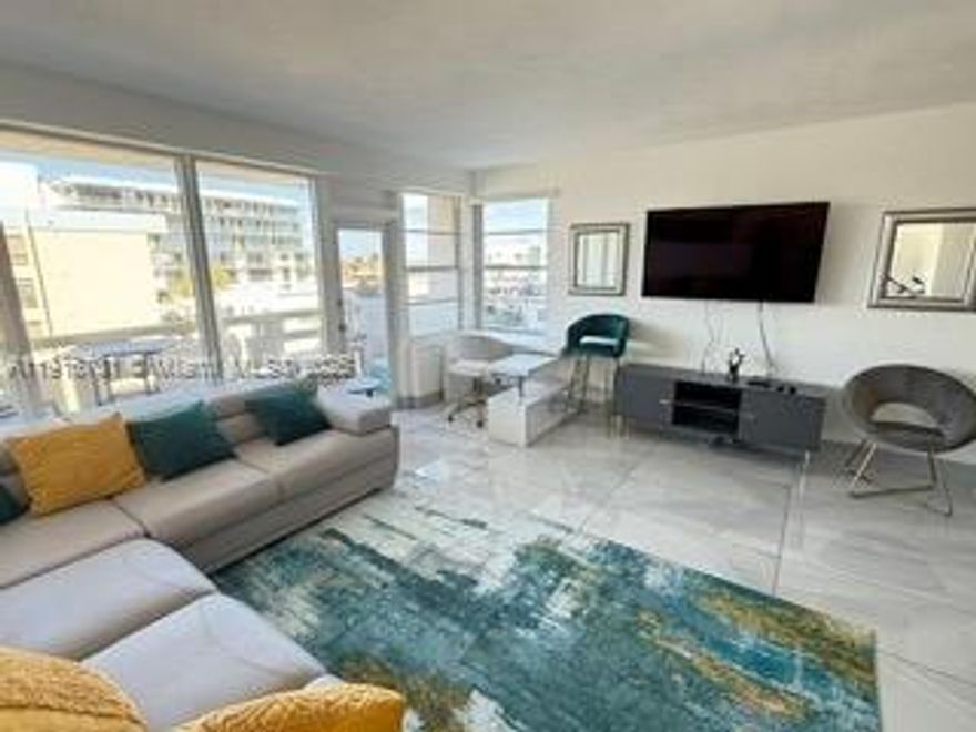 Fully furnished two-bedroom, 2 bath in one of Hollywood's most sought after oceanfront buildings. Brand new flooring, fresh paint, and hurricane impact windows and doors.  Fully outfitted with two smart TV's and high-Speed Internet plus 100 premium channels. Wine fridge, luxury coffee machine, modern fully stocked kitchen. Just bring your suitcase and step into this effortless beachfront living. Located directly on the world-famous Hollywood Broadwalk your moments away from oceanside dining and only minutes from Fort Lauderdale International Airport. Enjoy EXCLUSIVE building amenities including oceanfront pool with expansive sun deck, on site convenience store and restaurant, assigned parking, 24/7 security, pool deck with barbecue area, sauna and resident lounge with pool table.