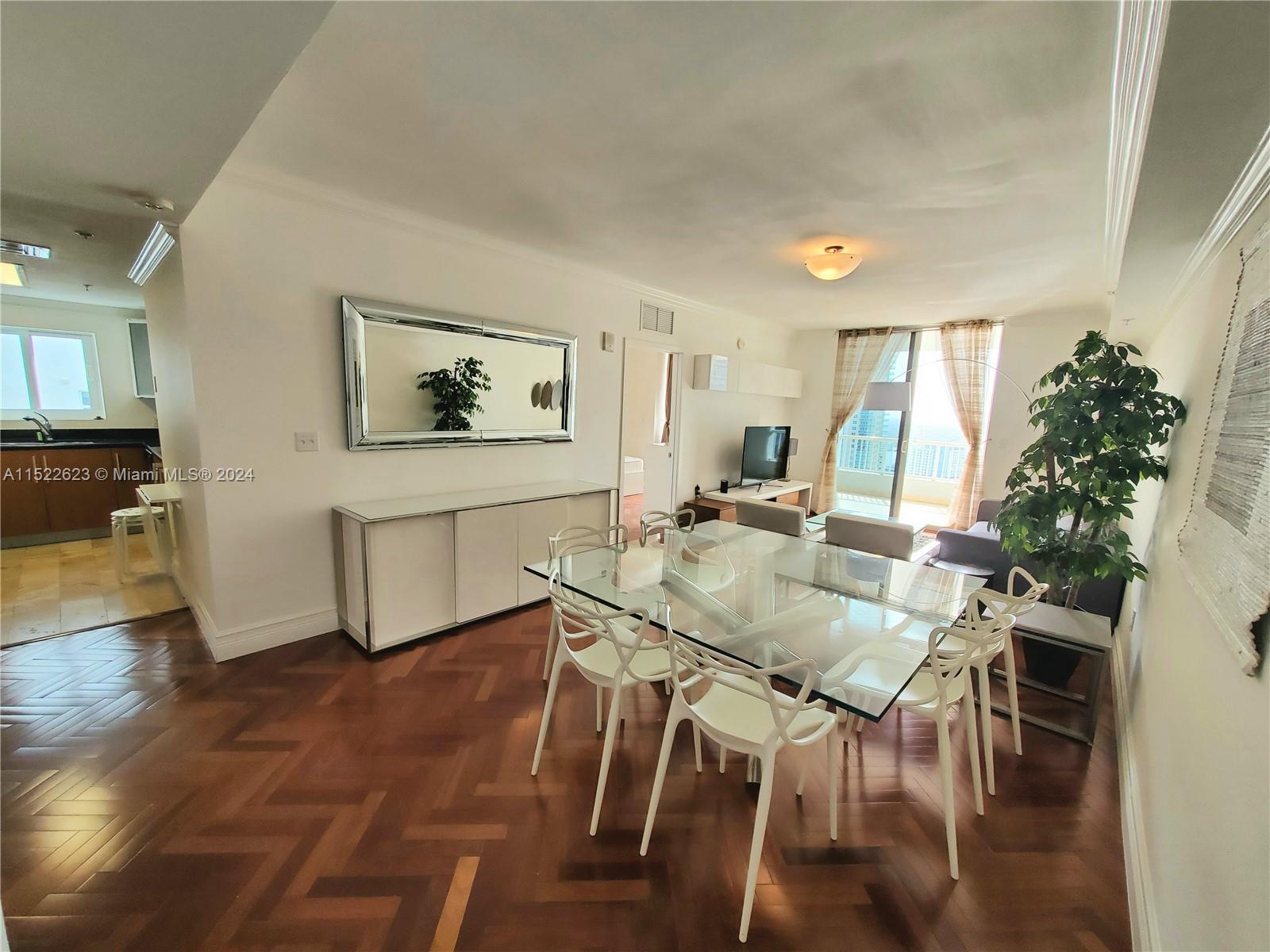 EASY TO VIEW - Short Term & Long Term available - Brickell 2 bedroom / 2 *Youtube* Video available...Bath FULLY FURNISHED, 27th-floor wood Floors steps from Biscayne bay...15 mins from the beach, 5 mins from the I-95. Modern amenities, gym, and pool, and 2 blocks Miami Metro Mover, and 4 blocks from Publix Supermarket, and with the area’s best dining, shopping, and entertainment at your doorstep, every day is now the perfect opportunity to indulge.