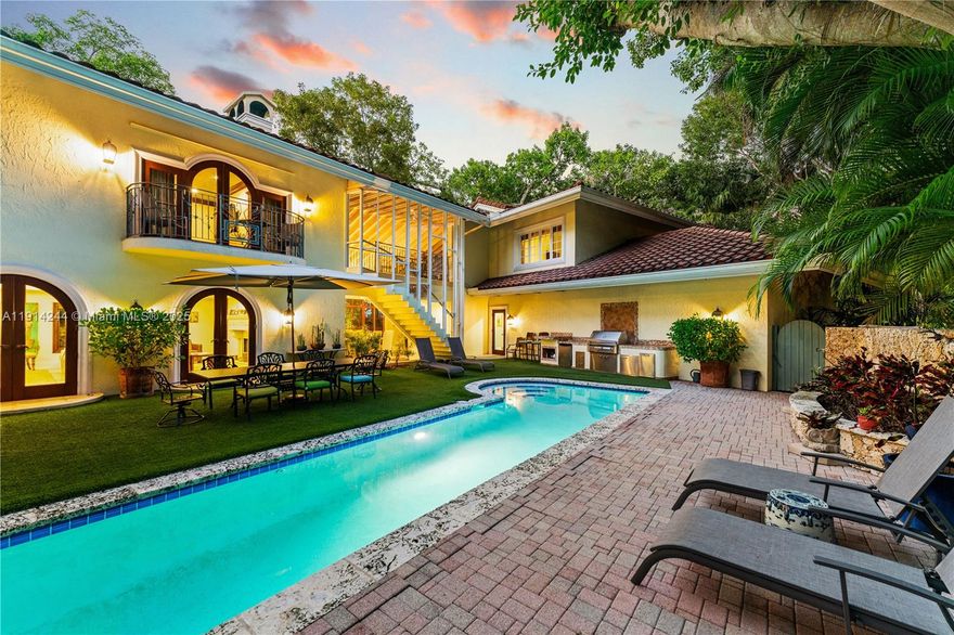 Nestled in the exclusive, gated enclave of Camp Biscayne, this elegant residence offers the perfect blend of privacy, character, and walkability — just a two-minute stroll to the heart of Coconut Grove’s vibrant village, shops, cafés, and bayfront parks. Set on nearly 14,000 sq ft of lush private land, the home spans approximately 4,300 sq ft of interior living space with generous volume, natural light, and timeless architectural details. The property is move-in ready or presents an exceptional opportunity to customize and create your own Grove sanctuary. 
Bring all offers!