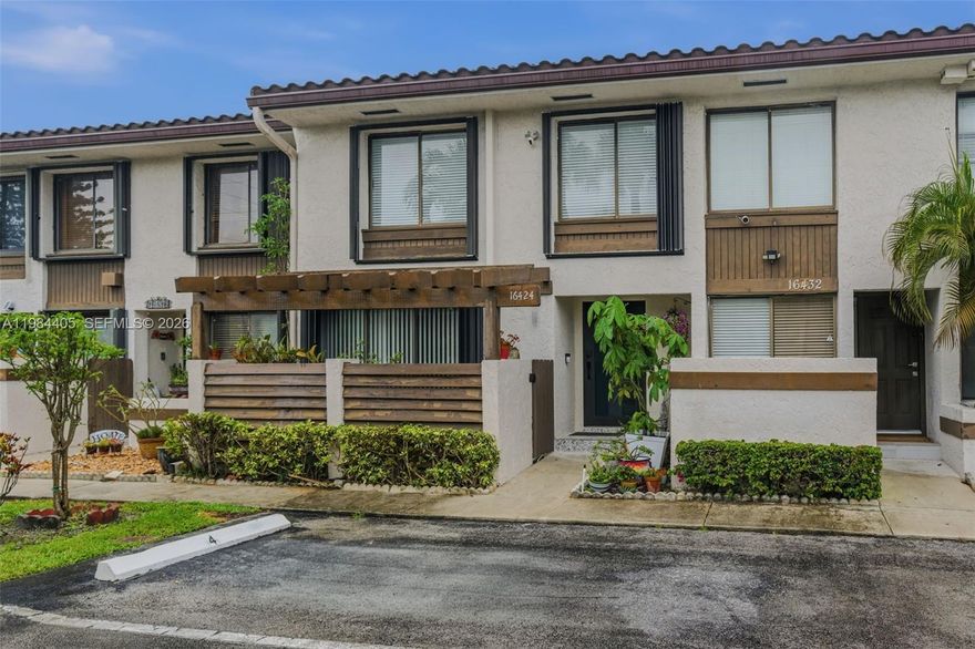 Spacious 3-bedroom, 2.5-bath townhouse located in the highly desirable Lakeview community in Eastern Shores. This well-maintained home features a beautiful open patio, new tile roof installed in 2018, a 7-year-old A/C system, and a washer and dryer just 1 year old. Enjoy an oversized private balcony off the primary bedroom, perfect for relaxing.
The property includes two assigned parking spaces, ample guest parking, and convenient community shuttle service. The association fee also covers windstorm and flood insurance, the 40- certification was completed in 2025, adding valuable peace of mind
Prime location just steps from the beach and close to A+ schools, FIU, Aventura Hospital, Aventura Mall, Sole Mia UM Medical Center, and more. Also conveniently near Oleta River State Park, Collins Avenue, shopping, dining, theaters, and major roadways. A fantastic opportunity to enjoy coastal living—easy to show!