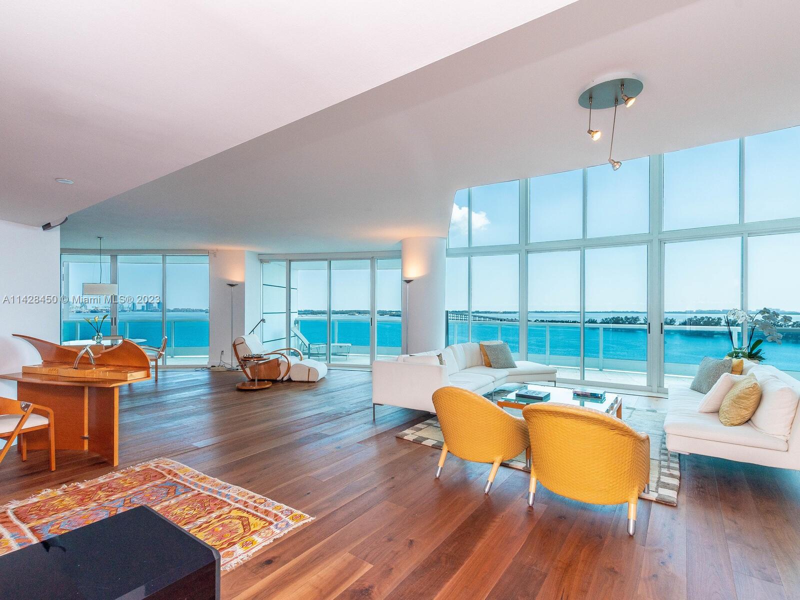 Exquisite, rare 2-story unit. Welcome to luxury living at its finest! One-of-a-kind, designer-finishes that reflects the embodiment of elegance and sophistication. Tree-shaded residential area of Brickell Ave, Bristol Tower, one of the most desirable buildings. Stunning vistas of Biscayne Bay from every room. High ceilings. 2 BR/ 3.5 BTHS. 2,700SQFT. Large terrace perfect for relaxing. Includes 2 parking spaces , 1 storage. Residence feels like a house in the sky while enjoying luxury amenities: 24-hour concierge, security, valet parking, convenience store/cafe, gym, playroom, community room, tennis, heated pool, EV charging. Prime location with connectivity to US-1, I-95 and the Airport Expressway, making commuting a breeze and allowing easy access to all that Miami has to offer.