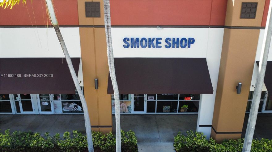 Excellent opportunity to acquire a well-established smoke shop located at 6041 N University Dr in Tamarac, strategically positioned in a high-visibility, high-traffic retail strip mall along busy North University Drive. The business benefits from strong daily exposure and steady foot traffic generated by surrounding national and local retailers.
Conveniently located next to Applebee’s, this busy plaza attracts a constant flow of customers from nearby restaurants, retail stores, and the surrounding residential neighborhoods, making it an ideal location for a retail concept that thrives on visibility and accessibility.
The business has been successfully operating for the past two years and is offered as a turnkey opportunity for an owner-operator or investor. The location is secured with a five-year lease that includes renewal options, providing stability and long-term potential for continued growth.
With excellent storefront visibility, ample parking, and consistent plaza traffic, this smoke shop presents a compelling opportunity to own a business in one of Tamarac’s most active commercial corridors. Don’t miss the chance to step into an established operation with strong location fundamentals.
