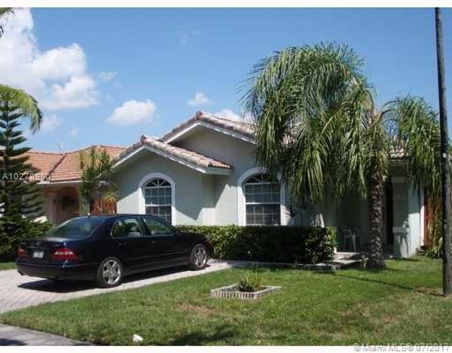 Location, location, location, spacious 3/2 home, 1,657 sq ft, with huge master bedroom, tiled floors, clean, bright and well maintained in gated community, close to FIU, shopping and expressways.  Rent includes association.   Background, credit and income will be checked. Tenant occupied until June 17th, please call Alex for appointments. Appointments after 6 pm only on weekdays, weekends may be flexible.  Tenant pays application fee, first month's rent, last month's rent and a security deposit equal to one month's rent.