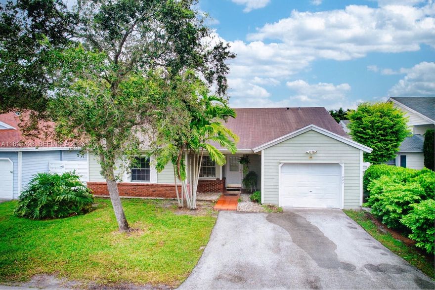 Just HUGE Price Reduced!!!!!!!!    Welcome Home to Country Walk!
Discover the perfect blend of comfort, warmth, and family living in this charming 3-bedroom, 2-bath single-family home. Just Painted Featuring a spacious and functional layout, an ample kitchen ideal for family meals, and a 1-car garage for convenience. Step outside to your huge fenced patio, a private oasis where kids can play safely, pets can run free, and you can enjoy your morning coffee surrounded by peace and greenery.
Located in the highly desired Country Walk community, this neighborhood is known for its tranquil atmosphere, beautiful tree-lined streets, and family-friendly amenities including a sparkling community pool, tennis courts, and playgrounds. Top-rated A+ schools make this the ideal place to watch your children grow and create lasting memories. not only seller concessions of 10K to rate buy down or Buyer closing  but cost also Buyer may receive a closing cost credit when financing with seller’s preferred lender Home Financing Experts. Credit applied at closing, contact listing agent for details. SHOWING TODAY.