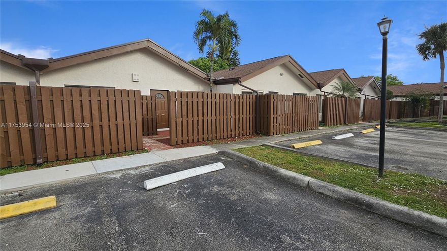 Great opportunity! Spacious one story 2 bed and 2 bath condo townhouse! Recently updated kitchen cabinets, counters and appliances. Vaulted ceilings. Large bedrooms and plenty of closet spaces. Cozy breakfast area with sliding glass doors which lead out to a private front yard courtyard area perfect for a table, umbrella and chairs. The home also contains a private and completely fenced back yard patio area that is ideal for entertaining or a great place to barbecue. The condominium complex is currently completing renovations for their 40 year certification. The property features a brand new roof, gutters and privacy fences. The exterior of the community has been freshly painted as well. Full size washer and dryer.