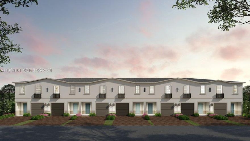 Gorgeous Corner unit new construction townhome. Featuring 3 bedrooms, 2.5 bathrooms, 1 car garage with walk in closets, and open floorplan. Includes stainless steel appliances, laundry closet and quartz countertops in kitchen and bathrooms. Centrally located near highways, commercial centers, schools, and entertainment. BRAND NEW HOME! CALL FOR A TOUR AND MOVE IN SPECIALS. Restrictions may apply* Pictures, photographs, features, colors & sizes are approximate for illustrations purposes only and will vary from the homes as built. These are not of the actual home but are similar to the home being built.