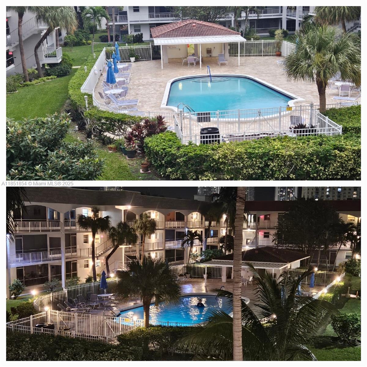Great opportunity to buy this immaculate corner unit at an excellent location just 10 minutes from the beach and shopping options. A very well maintained building with a recent roof and elevators has passed the latest milestone certification. Nothing to do here, moving condition with a 2023 A/C and water heater, high hats lighting, no pop corn, impact windows and updated bathroom and kitchen. Corner unit with no neighbor on one side and windows that provide plenty of natural light. Laundry facility on each floor, inviting pool and private park for the owners make for a convenient and enjoyable living. This is a 55 and older community.