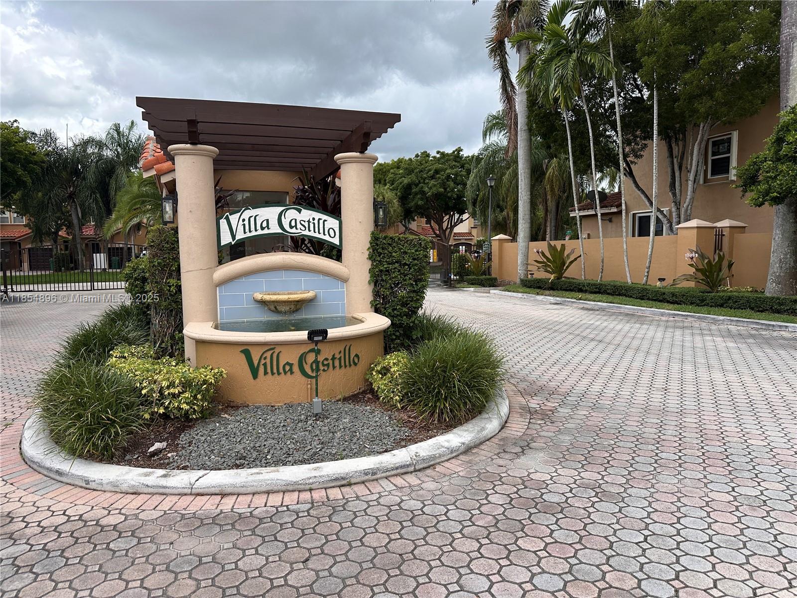 Located in the gated community of Villa Castillo, this beautifully maintained two-story townhome offers the ideal combination of comfort, style, and convenience in the heart of Kendall. Featuring 3 bedrooms and 2.5 bathrooms, the home boasts impact windows and doors, high ceilings, private patio area, and a modern kitchen with elegant quartz countertops. Enjoy the peace of a secure community with amenities that include a sparkling pool and plenty of guest parking—all just minutes from major expressways for easy commuting.