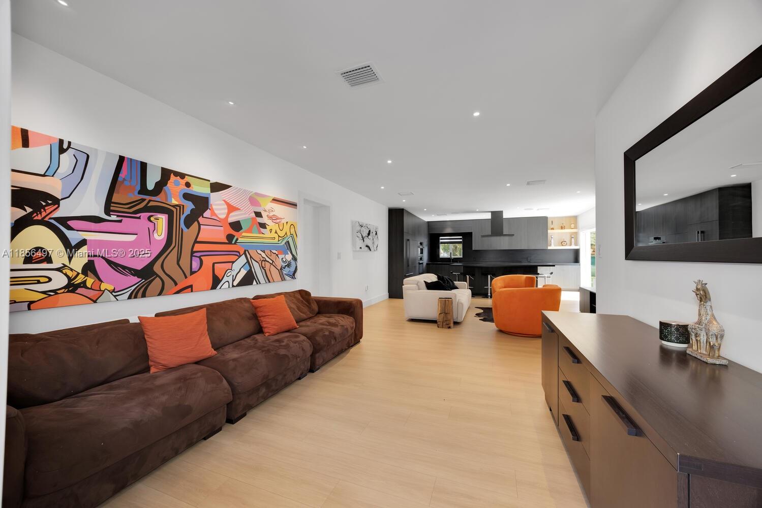 In South Miami, you’ll enjoy a rare balance of peaceful suburban living with the energy of the city close at hand. This 2 BD, 2 BA home was expertly reimagined by a local luxury builder, transforming over 1,400 sqft into a modern haven sitting on an oversized lot spanning over 15,000 sqft. Every detail speaks of quality & sophistication, highlights include custom built-in closets, all-new flooring, & a completely remodeled kitchen with rich paneling & sleek finishes blending functionality with contemporary elegance. Outdoors, the generous yard becomes your personal oasis, inviting sun-soaked mornings, al fresco dining, & unforgettable gatherings under Miami’s endless blue skies. Property is being offered furnished or unfurnished! *Short-term availability for additional fee*