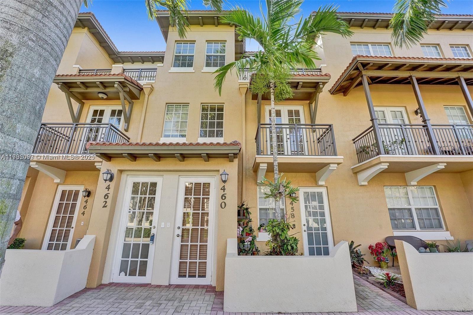 Gorgeous 2 story modern and spacious condo in the heart of Pembroke Pines. Ground floor entrance that leads up to the second floor where you will find two large living areas and a galley style kitchen in pristine condition. The main floor boasts two balconies on the east and west side of the condo along with a half bath. The top floor features two master bedrooms with a large master suite and private balcony facing east. Within walking distance to whole foods, planet fitness, dining, and shopping just outside of the madded 24 hour guarded gate. Ideal access to I 75, with short travel times to Miami and Ft. Lauderdale. 2023 Washer/ Dryer and 2024 AC unit. High speed Xfinity internet and cable included with HOA. Gym, pool, and playgrounds within this one-of-a-kind community!