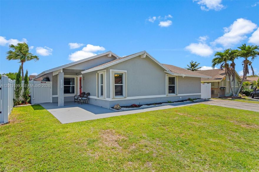 Beautiful and cozy home in North Lauderdale, just minutes from the Coral Square Mall, dining, and everyday conveniences. This move-in ready property features beautiful new flooring throughout and a fully remodeled kitchen with a stylish center island—truly the heart of the home. The property also includes hurricane protection with shutters, providing added safety and peace of mind. Step outside to the backyard and you’re instantly reminded you’re in South Florida, with a recently renovated pool (less than one year old) perfect for relaxing or entertaining year-round. The roof is approximately four years old, adding extra value. The home offers three bedrooms and two bathrooms, plus a versatile additional space in the laundry area ideal for a 4th bedroom, home office, or additional living space. A great opportunity you won’t want to miss!