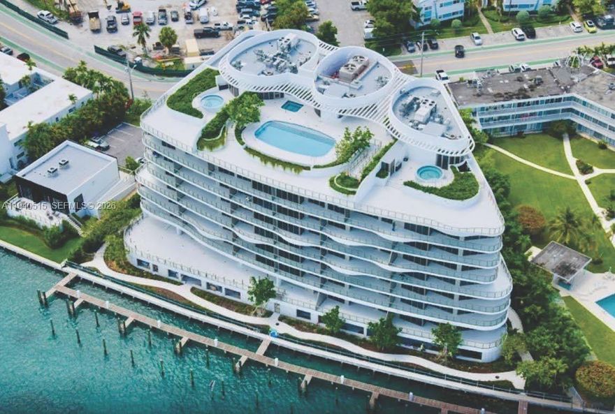 NEW CONSTRUCTION DEVELOPER UNIT. Forty- one luxurious bayfront residences in Bay Harbor Islands inspired by the shimmering waters of Florida and all of the pleasure and possibilities that North Miami Beach has to offer. Designed by award winning Arquitectonica and landscaped by Enzo Enea, Onda is the latest real estate project by Valerio Morabito and Ugo Colombo. CONSTRUCTION AT ONDA RESIDENCES IS COMPLETE! The building is now open and ready to be enjoyed by its residents. Located at the tip of Bay Harbor Islands, each unit offers expansive bay views. LAST 60FT SLIP AVIALABLE. This is a turn key model unit designed by A++.