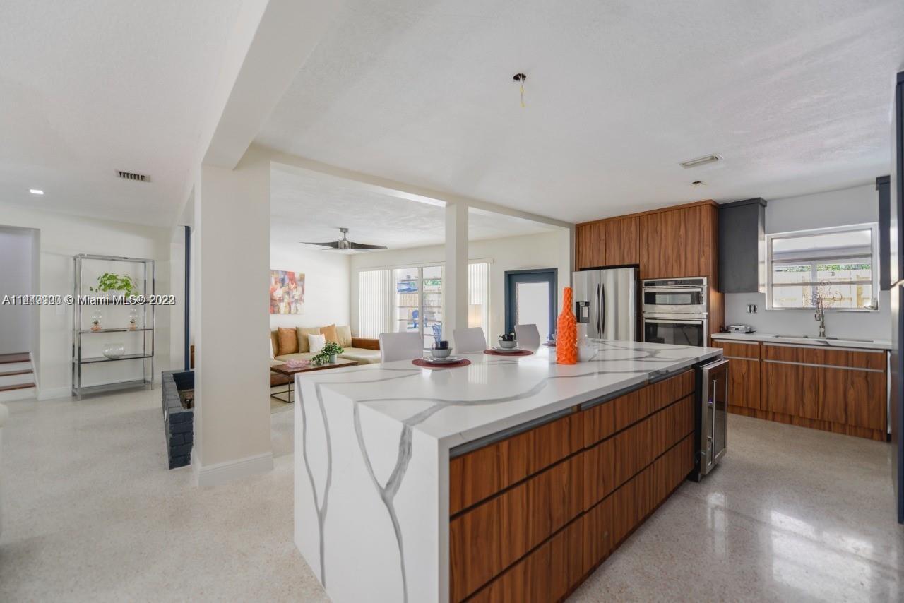 Charming & Spacious FURNISHED rental house with 3bed+2bat. Lots of windows that provides natural day light. The backyard is a private oasis with a beautiful pool, perfect for gatherings and barbecues. LOCATION! LOCATION! 5 blocks from 1-95, minutes from Biscayne Blvd where you can find shops, restaurants, schools, and parks, 15min from Miami Airport, 17min from the beach and more...The community's security and tranquility make it an excellent home for your family. Laundry, Windows with mosquito screens, Pets allowed.
