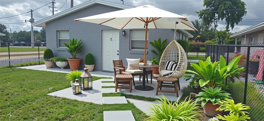 INVESTORS! BOTH UNITS ARE RENTED FOR $1850 EACH #1 UNTIL FEBRUARY 2027, #2 UNTIL OCTOBER 2026. Great duplex. 2 bedrooms /1 bathroom on each side. The property was updated in 2025 with new SS appliances and new washers and dryers in each unit. 2 PARKING SPACES per unit. Completely fenced and private from each other. Great investment. DO NOT DISTURB TENANTS.