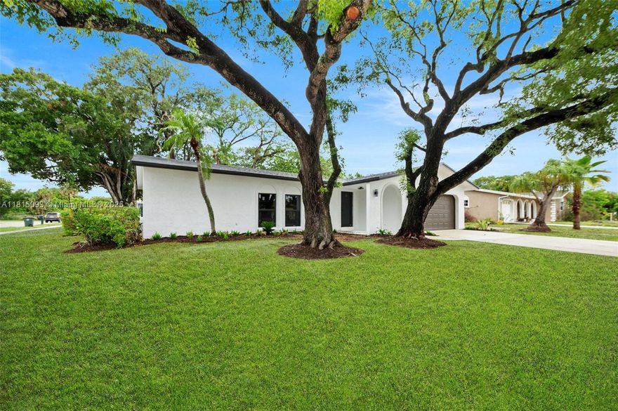 In Boca Raton Square 3 Bedroom 2 Bath Home, Corner Lot FENCED, Beautiful RENO. NEW Roof, NEW Impact Windows & Doors Including NEW Garage Door & NEW Motor w/ Remote Opening, NEW A/C, NEW Water Heater, NEW Floor, New European Kitchen Cabinets, New Appliances, Beautiful Landscaping.. Screened Terrace & much more JUST AMAZING Opportunity for You..!