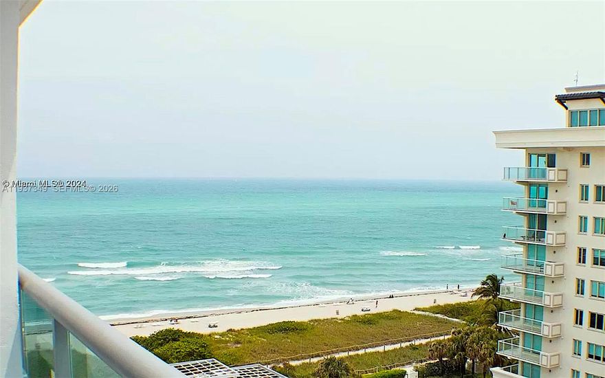Bright, and spacious condo with a wide ocean view. Lots of closets, separate vanity and dressing area. One block from Bal Harbour and Harding Ave. restaurants and shops. Walk to places of worship, Publix, drug store, post office, community center (with amenities for all ages), dinning and more. An elevator ride to beach with beach service. Great centralized location with lots of activities and eligible for one of the best schools in Miami located in Bay Harbour. Building has just been completely renovated.