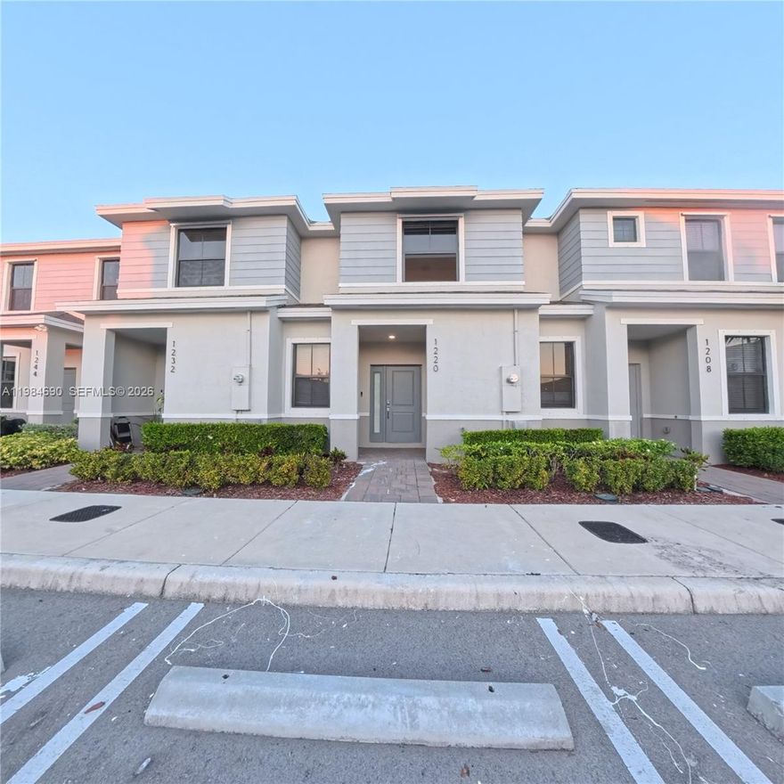 Spacious interior unit, newly constructed townhome featuring 3 bedrooms and 3 full bathrooms, including 1 bedroom and 1 full bath on the first floor.

This property offers a functional and flexible layout with walk-in closets, a modern kitchen equipped with quartz countertops and stainless steel appliances, and a separate laundry area.

Conveniently located near major highways, shopping centers, schools, dining, and entertainment, with close proximity to upcoming developments that enhance long-term value.