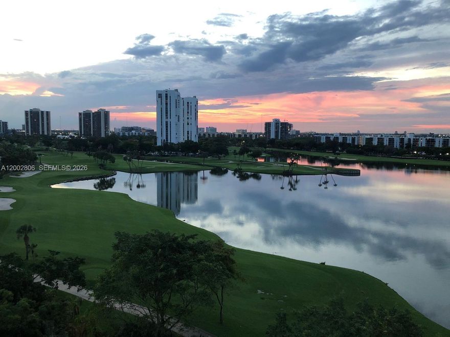 Gorgeous lake and golf course views from all rooms in this 3 Bed/3 Bath apartment in Turnberry Village. It feels like if you are into the Golf Course. Great floor plan featuring an open kitchen with wood cabinets, stainless steel appliances, granite counter tops, natural light throughout, motorized blackout on all 3 bedrooms, title floors, high impact doors & windows, marble baths, custom-made walk-in-closets. Washer & Dryer inside unit. 1 Garage space and 1 storage unit onthe 4th floor. Prime location in the heart of Aventura, next to Aventura Mall, dining & entertainment, Turnberry Golf Course & jogging path, houses of worship and the Beaches. Enjoy Resort-like Amenities: infinity pool, Jacuzi, Spa w/Sauna, fitness center, kid's playground, pool service, barbecue area and more!! Don't miss the opportunity to live in this beautiful place!!!