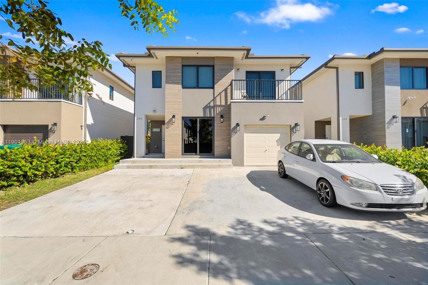 Beautiful brand-new 5-bedroom, 4-bath townhouse for rent in a prime and convenient location. This modern residence features a spacious open-concept kitchen with stainless steel appliances and elegant porcelain tile floors on both the first and second levels. Zebra and blackout blinds are installed throughout, providing privacy, comfort, and energy efficiency. The home offers bright living spaces, ample closets, and a contemporary design ideal for modern living. Property is vacant and easy to show. Contact the listing agent for showing instructions.