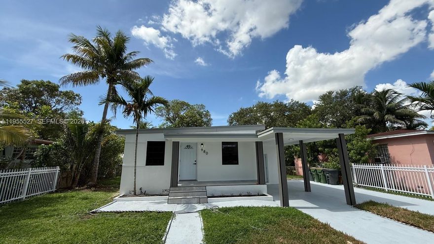 Beautiful, completely remodeled 4/2 in a great location! New roof, new floors, new bathrooms, new kitchen with stainless steel appliances. Gated with plenty of parking and nice yard space! NO HOA!