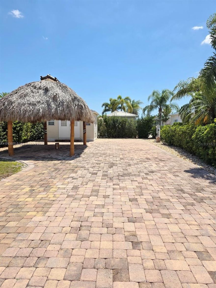 Silver Palm 5 Star RV Resort - A beautiful little piece of paradise cut out in the middle of Okeechobee. This lot has pavers covering, a Tiki Hut, and a Casita finished on the inside. This Resort offers Pickle Ball, Shuffleboard, pool, Jacuzzi, Billiards Room, fitness area, card room, library, and much much more. This is truly a paradise just waiting for you.