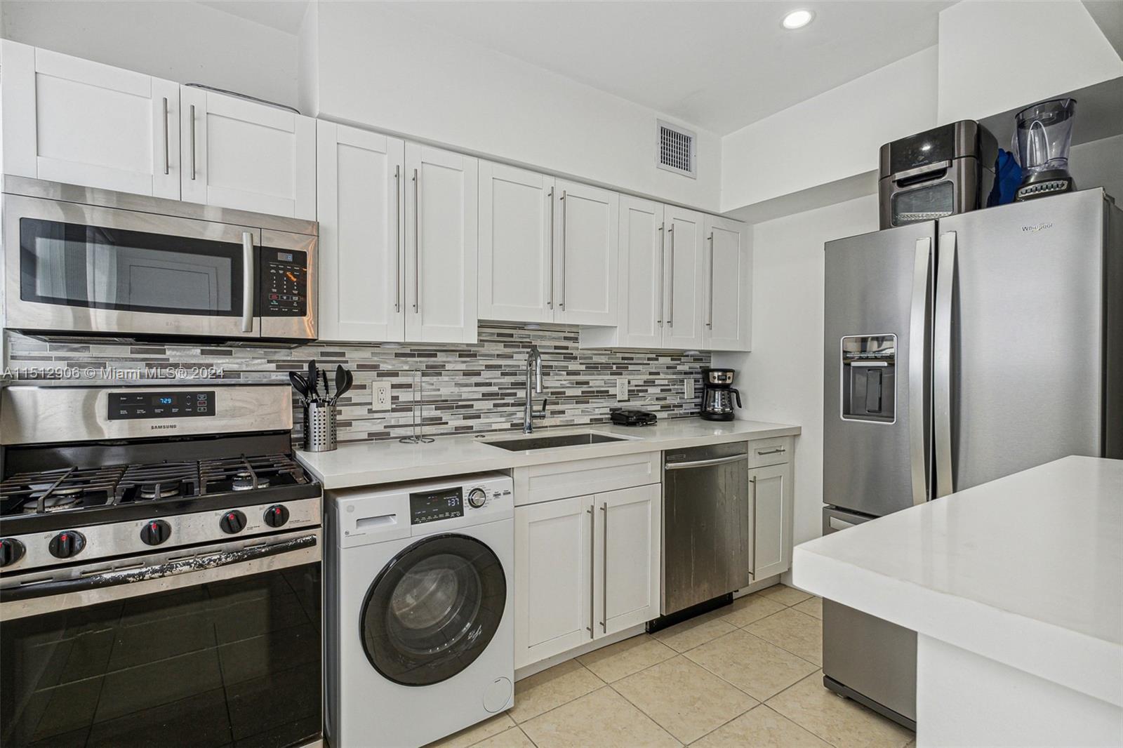 Totally remodeled, spacious apartment with an open style kitchen, white cabinets, granite counter tops, Stainless Steel Appliances, modern bathrooms, showers, buit-in closets, WASHER / DRYER IN the UNIT & ASIGNED PARKING. Lots of natural light from this beautiful 2nd floor apartment. Fantastic corner unit in the heart of the quiet area of Miami Beach, few blocks from North Shore Open Space Park; this beach/park is a hidden gem, plenty of public parking spaces, walking distance to the beach and Bal Harbour Shops! QUALIFIED TENANTS CAN MOVE IN WITH JUST 2 MONTHS!! Also available for 6 months and a day.