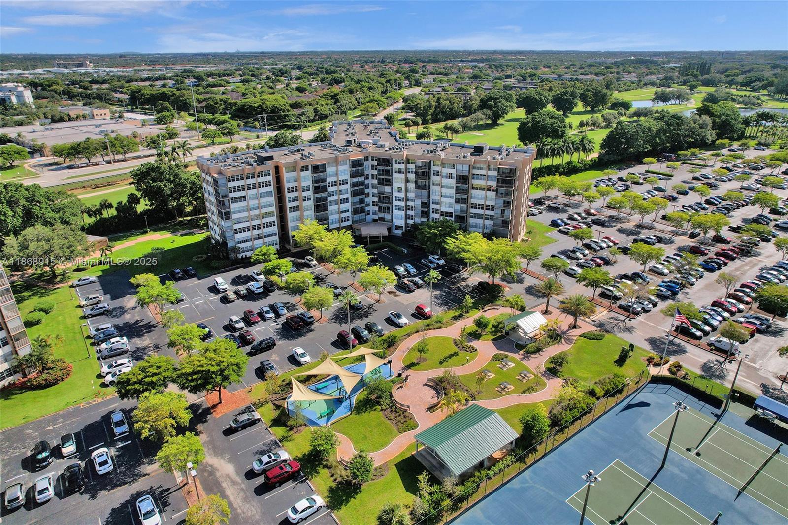 TURN-KEY READY 2 BEDROOM, 2 BATH CONDO IN A 55+ COMMUNITY. FRESHLY PAINTED INTERIOR, NEW CEILING FANS & NEW DINING ROOM CHANDELIER. SPLIT BEDROOM PLAN, SPACIOUS LAYOUT, SCREENED-IN PATIO WITH A LOVELY GARDEN VIEW & VIEW OF THE POOL. LOTS OF AMENITIES, INCLUDING CLUBHOUSE WITH GYM, TENNIS COURTS, POOLS, WALKING PATHS, PEMBROKE LAKES GOLF CLUB & GOLF COURSE SURROUNDING THE COMMUNITY. GUARD-GATED ENTRANCE & SECURED BUILDINGS. ONE DEEDED PARKING SPACE & PLENTY OF GUEST PARKING AVAILABLE. ENJOY LIFE TO THE FULLEST AT PARK PLACE!