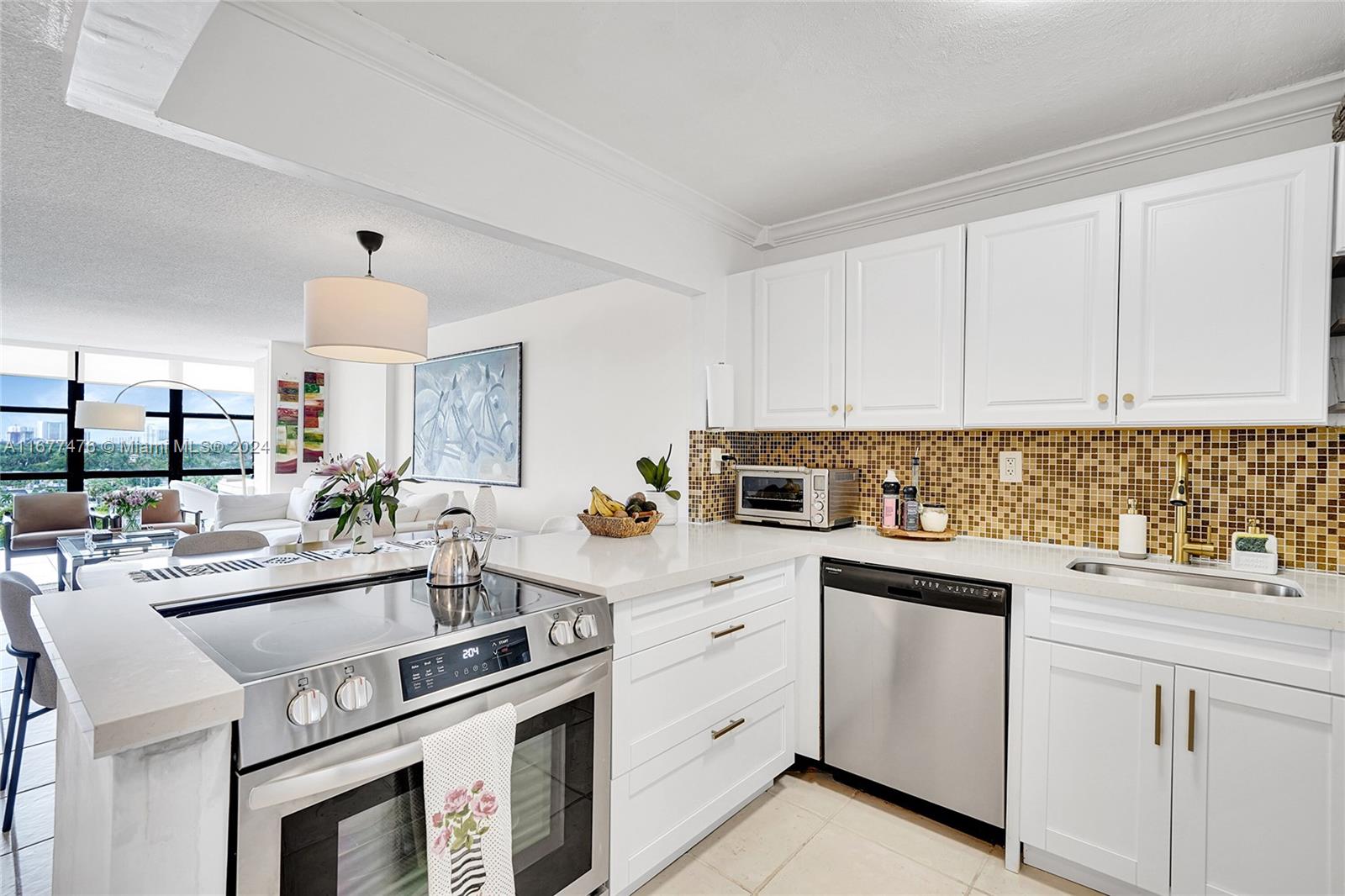 Best value for the price! Enjoy stunning sunset views from this beautifully remodeled 8th-floor condo featuring 1 large bedroom, 1.5 baths, and floor-to-ceiling windows. The unit boasts a brand-new AC, modern bathrooms, and a new sleek open kitchen. Located in an upscale neighborhood close to the beach, shopping, and dining. Rent immediately – perfect for investors! The building offers 24-hour front desk service, security patrol, a heated pool, and includes internet, cable, and hot water in the maintenance fee. Don’t miss this unique opportunity!