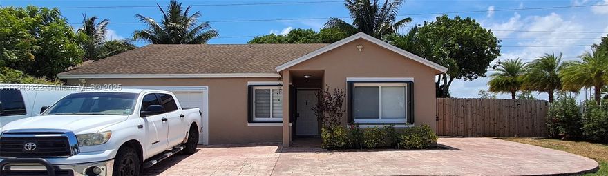 Listed by Owner/Agent. Nice home For Sale "As Is" inspections welcomed. Home was originally built in 1990 with 4-bedrooms, 2-bathrooms & 2-Car garage. Corner lot with plenty of parking spaces, space for a boat, fenced, New roof in 2014, Accordion Shutters, Plumbing is PVC & copper-tubing for inlet and water supply, tile flooring (can be updated to Laminate). The following appliances use Gas for energy savings: Stove, Clothes Dryer and Water-heater. This home centrally located near 2 highways, stores, restaurants, Malls, and schools. Low HOA-$118 monthly, includes Pool, Kids playground, Club-house and Security Guards. NOTE: By appointment ONLY. Pre-approval letter must be provided to confirm viewing appointment.