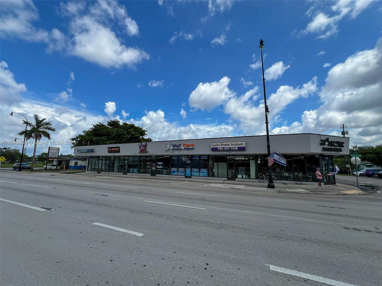 Pleased to offer the opportunity to lease a prime store front space on the main commercial corridor of W Hallandale Beach Blvd. Located east of I-95 and just a few blocks away from A1A . Midway between Miami and Fort Lauderdale, the property provides easy access to all major roads and highways including I-95, US-1, Dixie Hwy and A1A. The property is surrounded by existing businesses, upcoming projects and rapidly growing foot traffic. Ideal for retail, creative office, or showroom. This property sits just blocks away from Gulfstream Park with retailers such as Crate & Barrel, The Knife, West Elm, Chick Fil A, Publix, Petco, Whole Foods, Best Buy, The Carousel Club and many more.