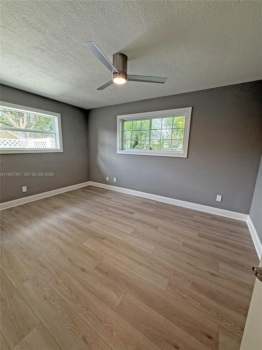 Don’t miss out on this Newly remodeled home featuring 3 Bedroom 2 Bath 1 car attached garage. Renovated inground pool and new travertine pavers and existing screen enclosure. Renovations include new air conditioner, and new mini-split system in sunroom. Hot water heater, 33” refrigerator, 33” Freezer, slide in Range with glass top, Dishwasher, Microwave, garbage disposal, Washer and Dryer. Newly remodeled Master bath, Main bath, Kitchen, and laundry room featuring: New cabinets, Quartz countertops, sinks, faucets, and toilets. Walk in Master shower New interior doors, base boards, casing, and crown molding New Luxury vinyl plank flooring throughout Tile flooring in master and main baths floors and showers New attic insulation New plugs and switches with smoke detectors and carbon monoxide detectors. newly paint thru out Recently replaced roof 2019 In yard irrigation system