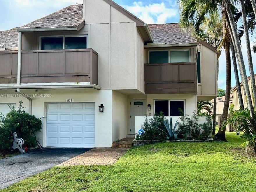 Beautifully updated and move-in ready 4BR, 2.5BA townhouse located in the highly sought-after Jacaranda community. This Plantation home offers convenience and comfort with close access to top restaurants, shopping, parks, recreational facilities, and major highways. Features include fresh paint, high-end flooring, stainless steel appliances, washer and dryer, and custom kitchen cabinets with granite countertops. The tiled garage provides a versatile space that can serve as an additional bedroom or den. All bedrooms include custom build-out closets. Remote control Blinds, Hurricane impact windows and doors. Enjoy entertaining in your private backyard patio. Community amenities include two pools, clubhouse, and tennis courts. Association requires at least one adult with a 650+ credit score.
