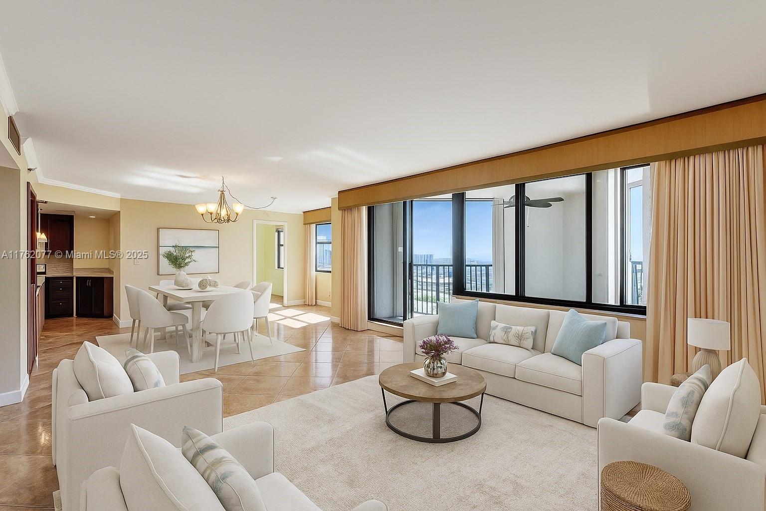Highly motivated seller – bring all offers! Priced below recent comps – best value in Anchor Bay! Renovated 2-bedroom condo in Hallandale’s coveted Anchor Bay community offers stunning skyline, golf and sunset views from your private balcony. Spacious updated kitchen with quartz countertops, stainless steel appliances, Washer and Dryer in the unit, and custom cabinetry, plus updated bathrooms, spacious living areas, and ample closets. Located in a full-service marina community with 24-hour security, valet, waterfront pool, tennis courts, fitness center, and more—just a short walk to the beach, dining, and shopping. Priced to sell now—lowest-priced updated unit in the building!
