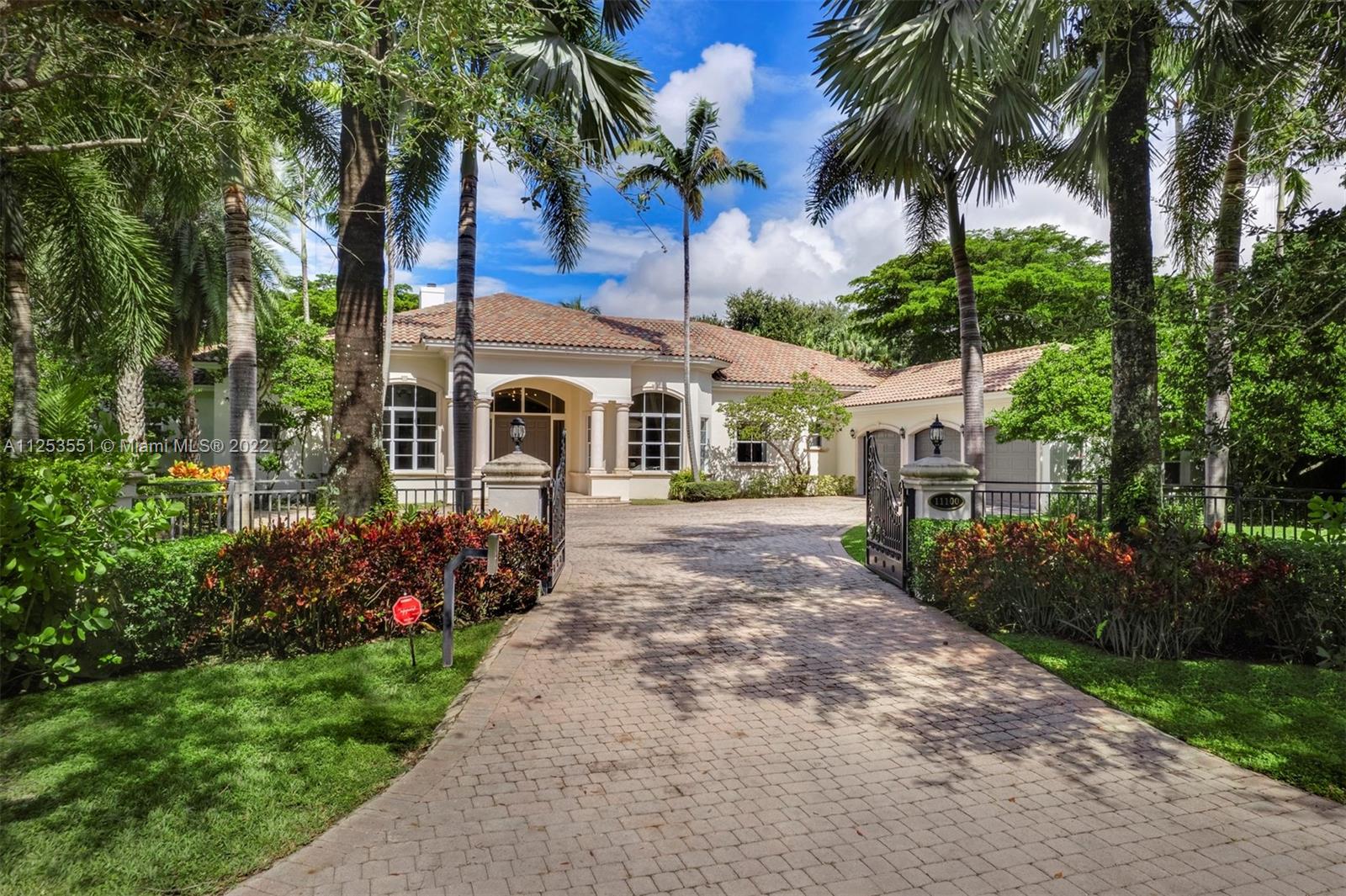 Gorgeous 6,696 Sq.Ft. estate blending sophistication, simplicity and elegance. Remodeled in 2021 and nestled on nearly one acre of landscaped grounds, this home has light-filled living areas, 14-16 Ft. ceilings, French windows and doors, 6 bedrooms, 5.5 bathrooms, marble and Brazilian teak wood floors, and magnificent finishes. The chef's kitchen has a custom-designed island, cabinetry and top-of-the line appliances. The serene main suite is in a private wing with dual walk-in closets, spa-like bath, separate vanities, spacious shower and soaking tub. Indoor spaces flow seamlessly to outdoor paradise surrounded by lush greenery with covered terrace, pool and jacuzzi. Additional features include an office, fireplace, outdoor kitchen, wine refrigerator, full house generator and 3-car garage.