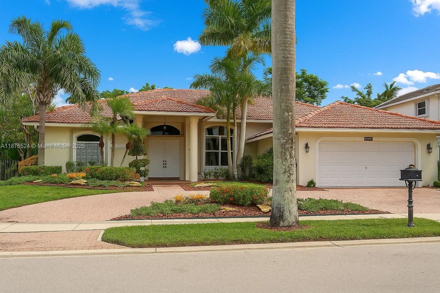 Stunning home in Weston Hills community. Featuring a triple-split floor plan, spacious living areas, high ceilings, and a gourmet kitchen. Head outdoors to your private pool with cabana bath, BBQ area, and lush landscaped yard (yard maintenance included). The spacious primary suite features wood floors, dual dressing rooms, master bath with separate tub & shower. Take advantage of community amenities including scenic trails, playgrounds, sports courts, and picnic areas. Nestled on a cul-de-sac, parks, shops, dining, and quick I-75 access. Perfect blend of elegance, convenience, and location!  Rent in Weston Hills means more than a home—it’s a lifestyle!