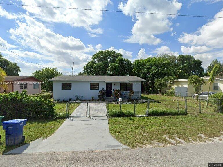Charming 3-bedroom, 1-bathroom single family home in the vibrant community of Miami Gardens. Well-kept and well maintained. Laminate wood flooring throughout, there is tile in the bedrooms. Home does not have central air conditioning, but there are ceiling fans and window units throughout which keeps the home at a cool temperature. Roof was replaced in 2012. This home offers easy access to a variety of amenities. Enjoy nearby shopping centers, restaurants, parks, and entertainment options, all just a short distance away.