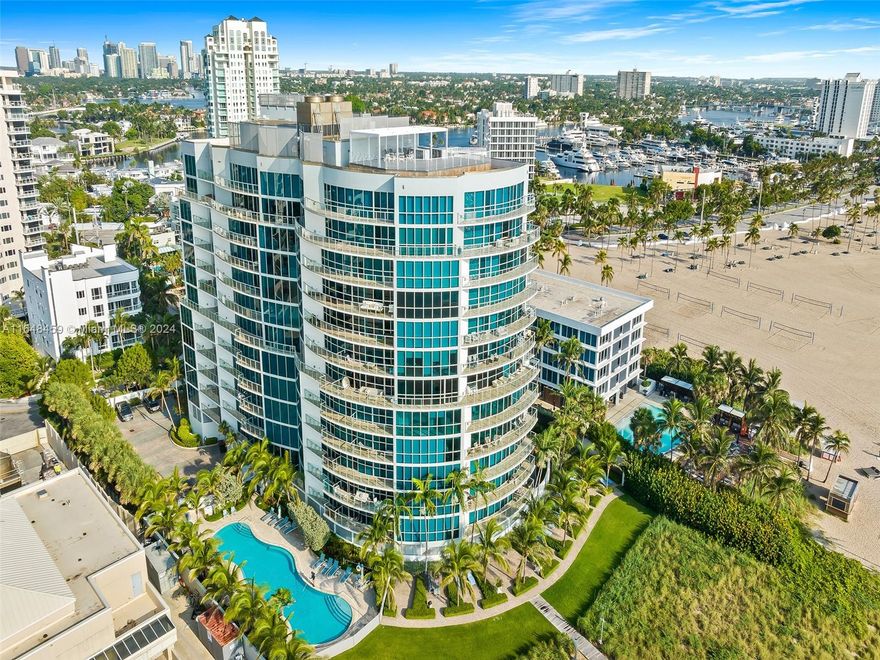 Discover the epitome of coastal living in this stunning 1 bed 1.5 bath beachfront condo perfectly situated right on the sand with breathtaking views. This elegant residence blends warm, modern finishes with the soothing ambiance of the sea, offering an unparalleled sense of tranquility. Condo boasts expansive floor to ceiling windows, large balcony spanning the length of the condo, brand new sleek modern kitchen with Taj Mahal waterfall countertops, subzero appliances, custom cabinetry, laundry room with drop sink, & Murphy Bed for guests. Primary suite is a serene retreat with a spa-like bathroom & custom closet. Step outside to your own private beach, where you can enjoy the sun, sand & surf in private cabanas. Building is in good health and has reserves! Schedule your private showing!