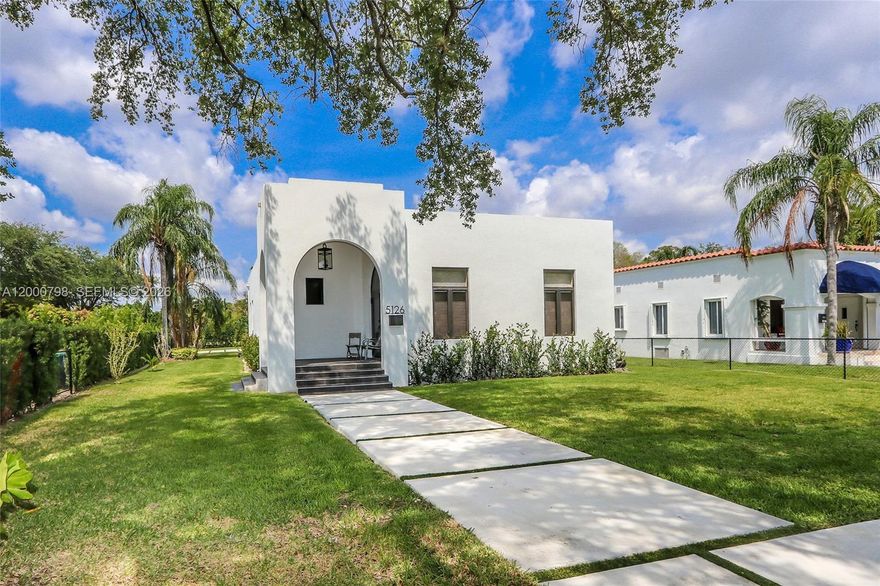 Location, Location, Location! STUDENTS WELCOME! Gorgeous, open concept modern home located just minutes from the University of Miami. This beautiful and spacious 2-bedroom, 2-bath residence features a bright living area plus an additional spacious family room. Elegant white porcelain floors run throughout the home, giving it a clean and modern feel.  Features a lot of closet space and comes with a nice front yard with plenty of parking.  Ideal for UM students seeking both convenience and comfort, this home offers a serene setting along with access to a shared pool area—perfect for unwinding after a long day. Rent includes water, pool maintenance, and lawn care.  Washer and dryer are conveniently located inside the unit.