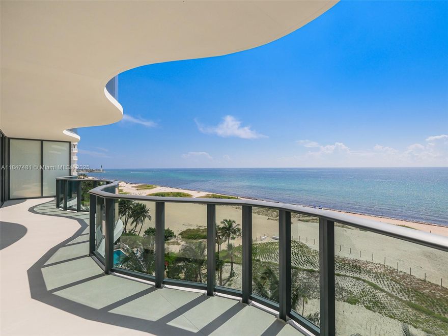 Wow! Breathtaking unobstructed direct oceanfront views that stretch for miles from the Hillsboro Lighthouse to the Pompano Pier. A private elevator opens directly into your own elegant foyer, leading to a spacious, oceanfront interior with upgraded 48” x 72” porcelain tile throughout and floor to ceiling glass that brings the ocean right into your living space. Move in without the wait! An exclusive Interiors By Steven G furnishing package is available to purchase for a fully furnished home right away. Casamar’s resort style amenities include 2 pools, east and west, for sunrise and sunset lounging, beach and pool attendants, fitness center, golf simulator, pickleball court, and more. Be the first to own this exceptional residence in Pompano Beach’s most prestigious new oceanfront address.