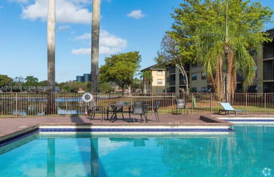 Bright and spacious. This 2 bedrooms 2 bathrooms apartment is located in the heart of Coral Springs. This beautiful unit features tile flooring throughout, an open concept kitchen overlooking the living area, creating a seamless and inviting space. Enjoy plenty of natural light. Private balcony with relaxing lake views and functional layout that integrates all living spaces. The kitchen is fully equipped with stove, oven, dishwasher, refrigerator, garbage disposal, and everything needed for comfortable everyday living. Washer and dryer inside the unit. AC. Water heater. Island Club private Condominium is close to shopping, dining, and public transportation. Amenities include club house and pool. Tenant occupied.