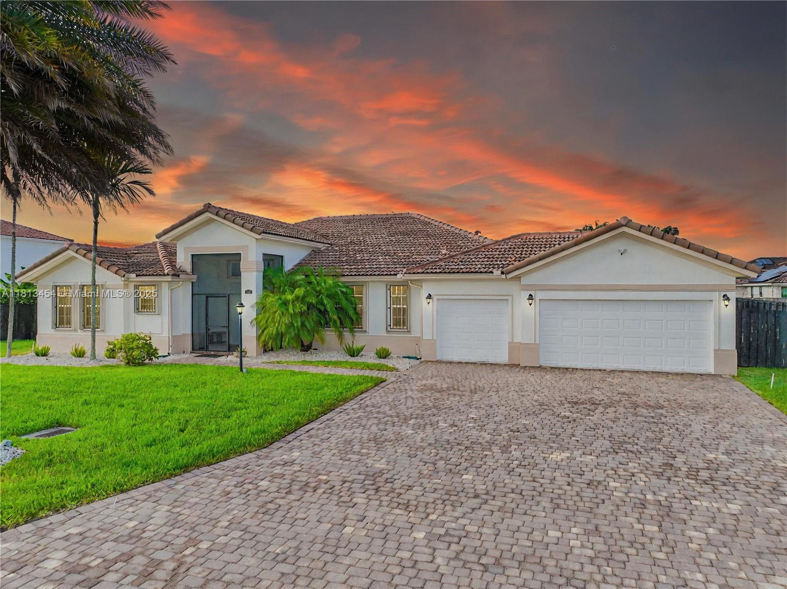 Welcome to this beautiful, spacious single-family home featuring 4 bedrooms and 3.5 bathrooms on an oversized 15,020 sq. ft. lot. Step into the expansive living room and kitchen with a center island, pantry, and plenty of built-in cabinets. The large primary bedroom offers two walk-in closets, an en-suite bathroom with a separate shower and tub, and dual vanity sinks. Step outside to a fully fenced backyard with a screened patio and ample space to build a pool and park an RV or boat. Addl highlights: Solar panels, a separate laundry room, 3-car garage, and extra shed. No HOA!!! Conveniently located just minutes from top-rated schools, parks, shopping, dining, Southland Mall, and with easy access to Florida’s Turnpike and US-1. Enjoy the immersive 3D virtual tour. May the Force be with you!