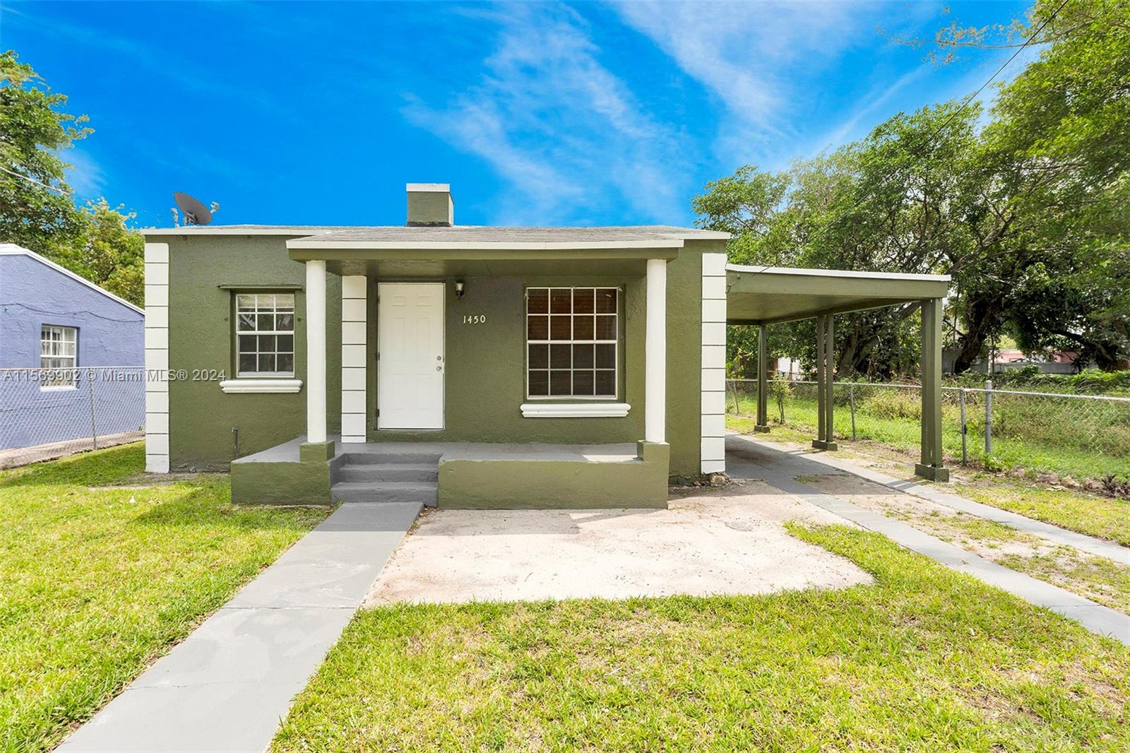 Perfect family home located in Allapattah. Minutes awaits from vibrant Midtown & Wynwood district. This charming four-bedroom, two-bathroom home offers the ideal blend of comfort, convenience, and connectivity for reliable tenants.  Outside, is spacious front and back yard for children to play or for entertaining.  This home is in close proximity to schools, highways, downtown, and the beaches.