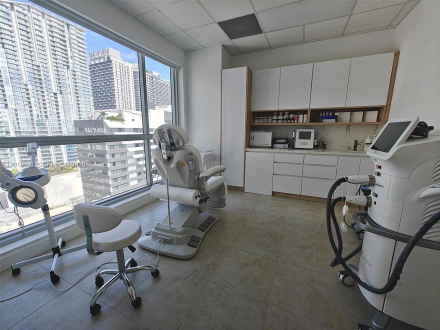 Step into a sleek, modern medical office in the heart of Brickell - Latitude. Featuring 3 beautifully designed, fully equipped rooms - perfect for medical practice, cosmetology, tattoo studio. Each room includes its own water supply. creating a seamless and professional setup. All utilities included - water, electricity, and high-speed internet - so you can focus on growing your business. Turnkey, stylish, and ready to elevate your brand.