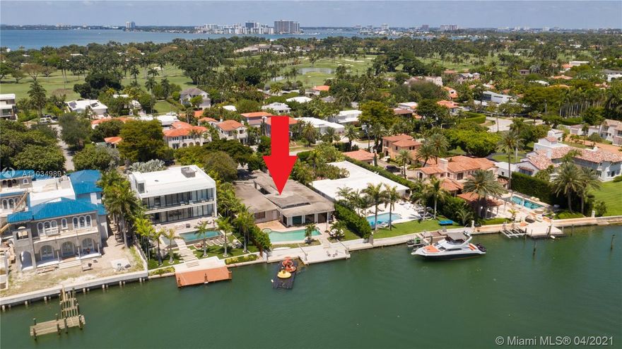 Rare opportunity to finalize new construction design & quickly break ground to build your dream house or for a developer to develop mansion spec house. Original 4,000 sq ft waterfront home sitting on a 14,193 sq ft lot with 78’ of water frontage. Located on the widest part of Indian Creek Waterway w no fixed bridges. Complete set of architectural/engineering plans for a 7,500 sq ft house available for sale & ready to submit. Seawall & 31’ x 10’ boat dock reinforced in 2007. Boat dock expansion plans available to increase to 47’x 10’. Multiple offers expected, this is a holy grail opportunity and will sell immediately. OPEN HOUSE SUN 5/23 from 10AM-12PM & BROKERS OPEN HOUSE TUE 5/25 from 12-2PM. Call l/a for private showings.