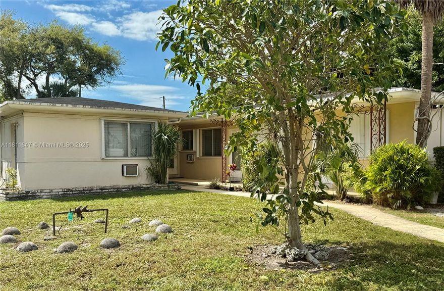 Income opportunity to own an investment property located on a residential corner lot in North Miami, near major transportation, schools, restaurants, shopping, nightlife, beach. Features Four 1 bedroom/1 bathroom apartments and one studio (optional 2/2 perfect for owner occupant). Features efficient split A/C units and separate electric meters, (1 water meter). Adequate parking. Units are tenant occupied providing instant income. With North Miami's steady demand for rental properties, this four-plex offers an opportunity to add value and maximize rental income potential. Property combines convenience with investment upside. 40 Year certification completed in 2019, hurricane shutters in place. Showings by appointment only. Please use Showassist.