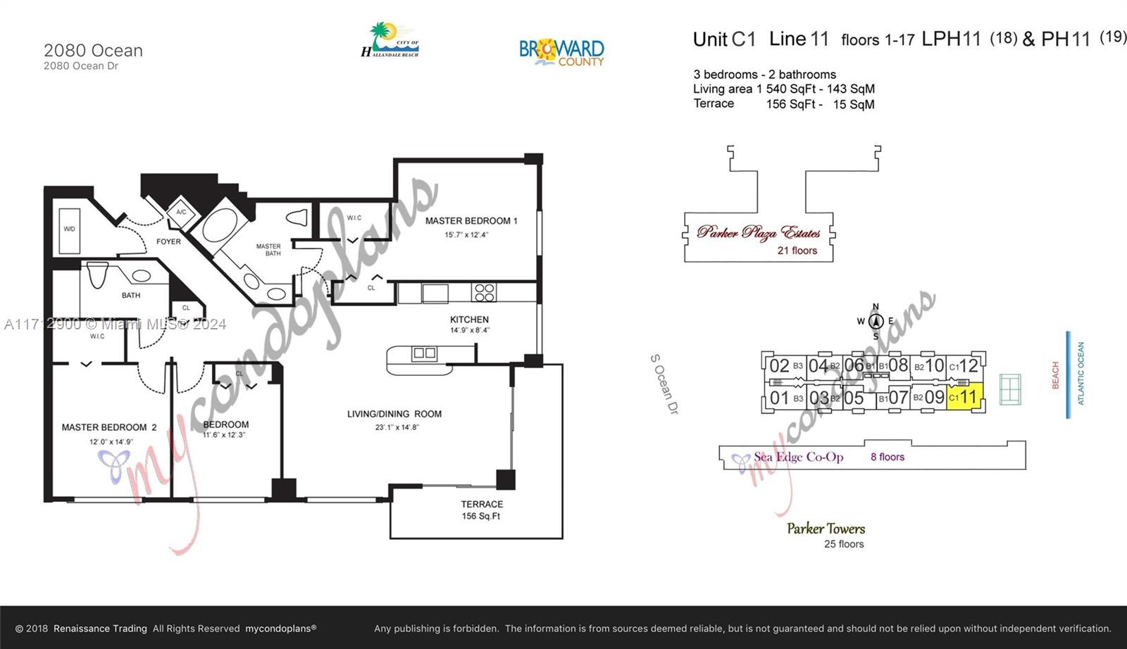 2080 OCEAN DRIVE CONDO - Residential Lease